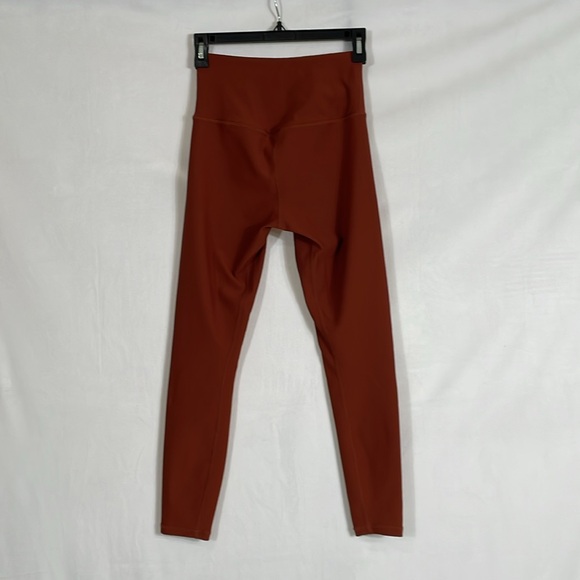 Varley Leggings Size Small Rust Color Ribbed Fabric NWOT - Picture 3 of 11